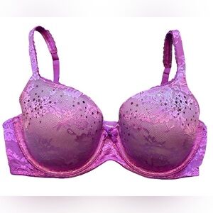 VICTORIAS SECRET PURPLE LACE BRA